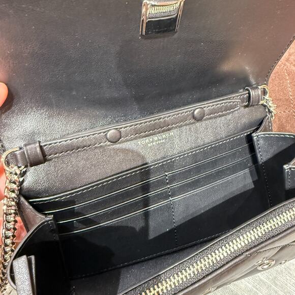 Tory Burch Willa Chain Wallet Crossbody Bag 175973 Black $525 - Picture 7 of 10